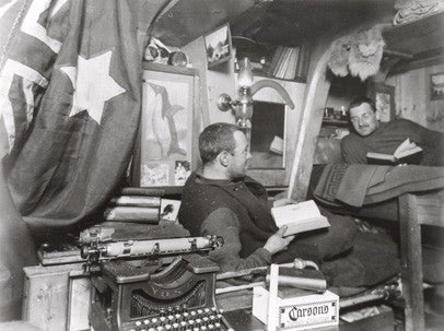 Frank Hurley and Alexander Macklin at home on the Endurance