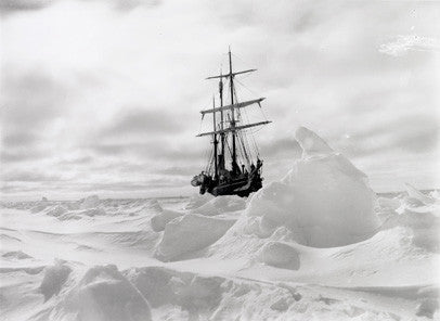 Endurance frozen in the ice