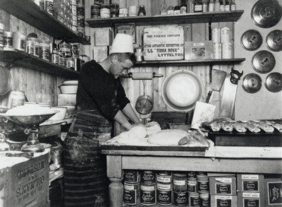 Clissold the Cook making bread