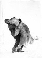 Dr Leonard Hussey lifting Samson