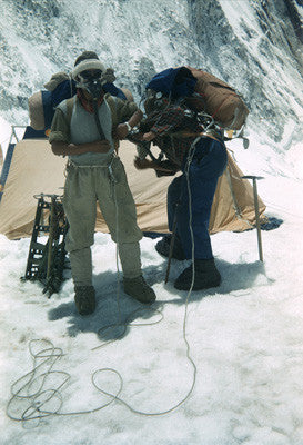 9x12 edmund hillary nylon tent Edmund Hillary & Tenzing Norgay preparing for final assault at Camp IV – RGS Print Store