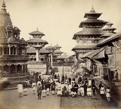 Durbar Square and adjacent temples in Patan
