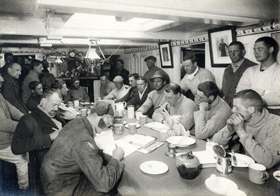 Group in Ward Room of Terra Nova