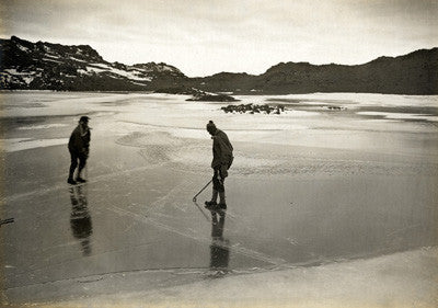 Bernard Day and Edward Nelson on Clear Lake, Cape Royds