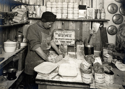 The cook (Thomas Clissold) making pies