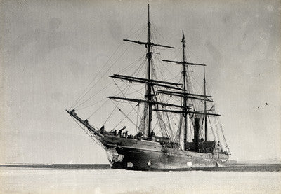 Terra Nova at ice-foot off Hut Point