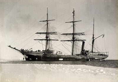 Terra Nova at ice-foot off Hut Point