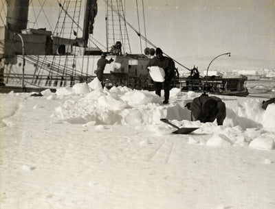 Watering the Terra Nova at Glacier Tongue