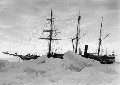 Endurance frozen in the ice