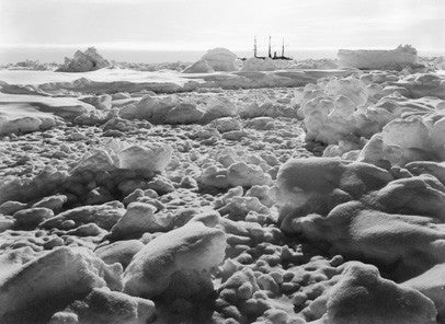 Endurance frozen in the ice