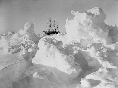 Endurance frozen in the ice