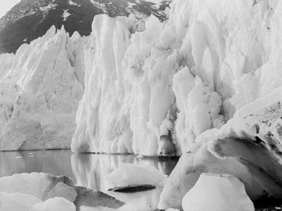 Ice cliffs of Hamberg glacier