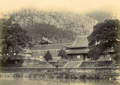 The Hall of the Four Heavenly Kings, at Tien-dong Monastery, near Ningpo