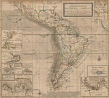 A map of the coast, countries and islands of the South Sea Company