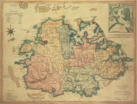Map of Antigua