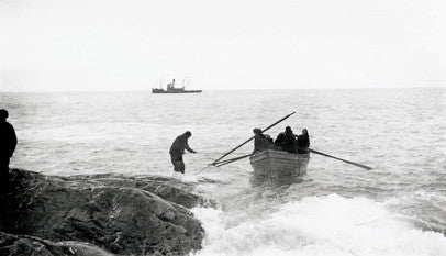 Rescuing the crew from Elephant Island with the Yelcho at sea