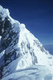 The summit ridge of Everest (showing the Hillary step)