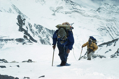 Hillary and Tenzing approach the south east ridge at 27,300 feet