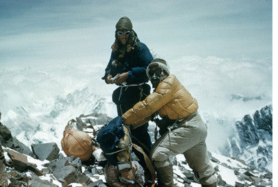 Hillary and Tenzing on the south east ridge at 27,300 feet