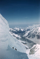 Ascending ice slope