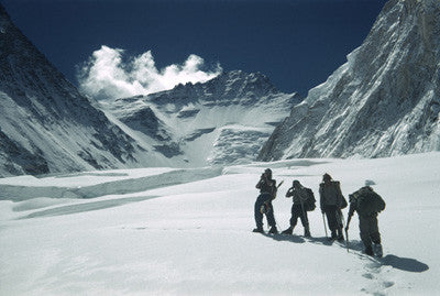 Edmund Hillary leads a group into the Western Cwm