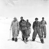 Team members return to Camp IV after the ascent