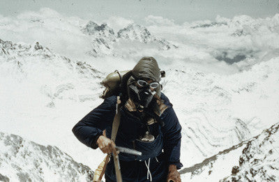 Edmund Hillary on the south east ridge of Everest