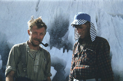 Charles Evans & Edmund Hillary after the successful ascent of Everest