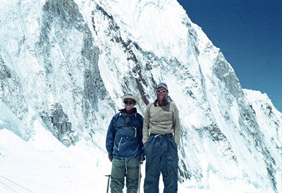 Hillary and Tenzing after successfully climbing Mount Everest