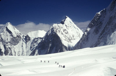 Starting up the Western Cwm during the build up to ascend Everest