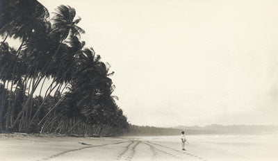 Man standing on a beach, Mayaro Coast - Trinidad