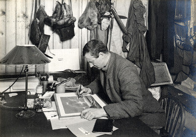 Dr. Wilson working up a sketch