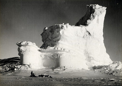 The Castle Berg with dog sledge