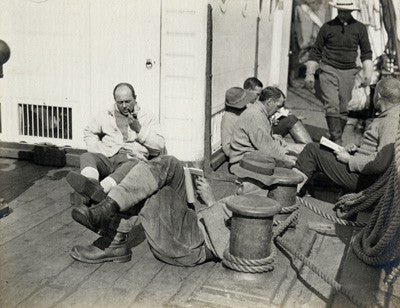 Group on the deck of the Terra Nova