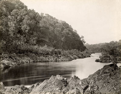 River Potaro - rock edged channel of the river at Mowraseema