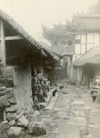 A market place or market street in Sze Chuan