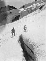 Traversing glacier
