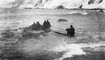 The Stancombe Wills supplying the James Caird, Elephant Island