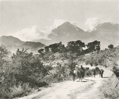Europeans on horseback in Guatemala