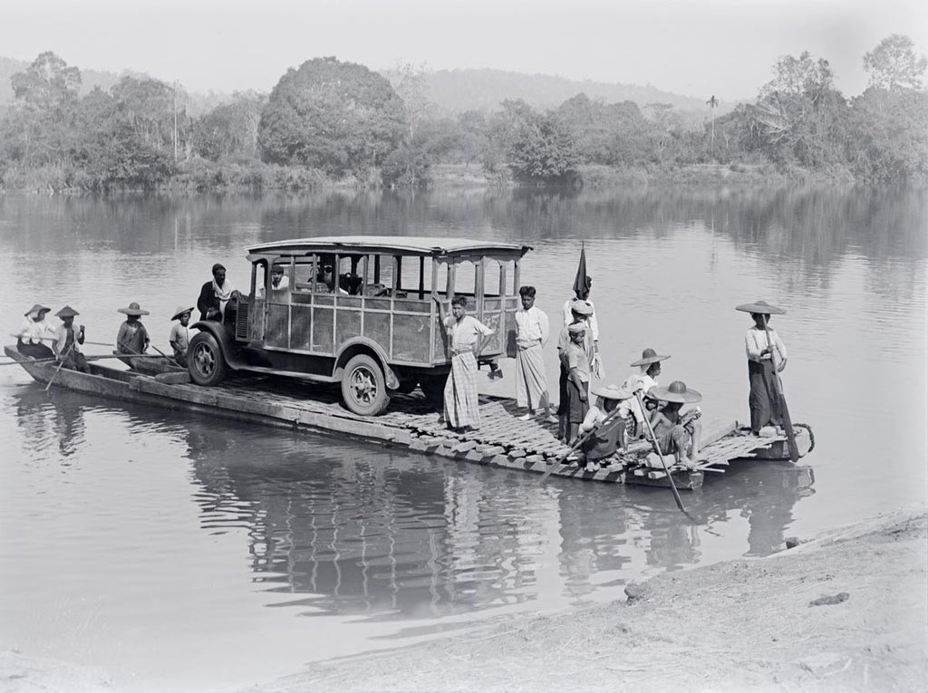 Photographic Print: Crossing the river