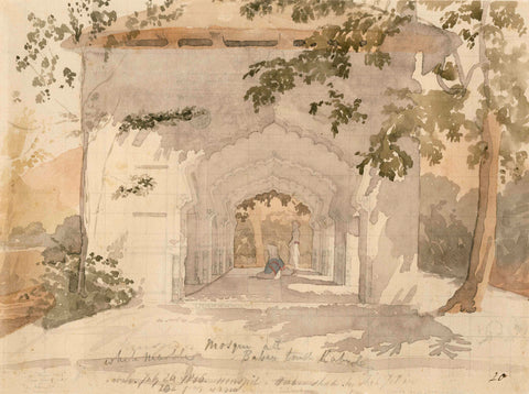 White Marble Mosque at Baber's tomb, Kabul