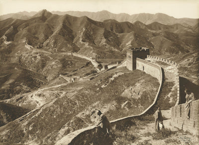 The Great Wall of China at the Nankou Pass, 50 miles from Peking