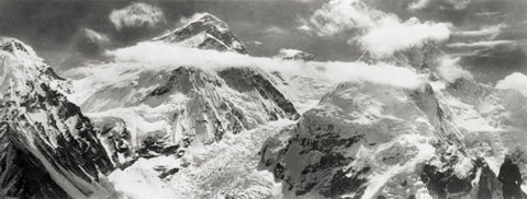 Everest, Lhotse and Nuptse, via icefall from Pumori